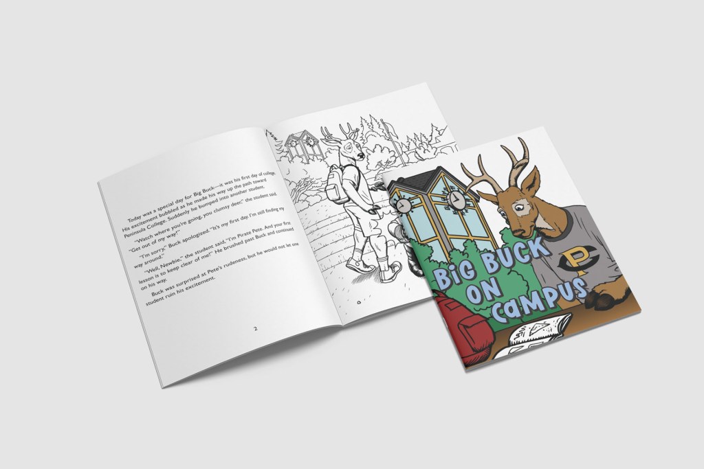 mockup of coloring book